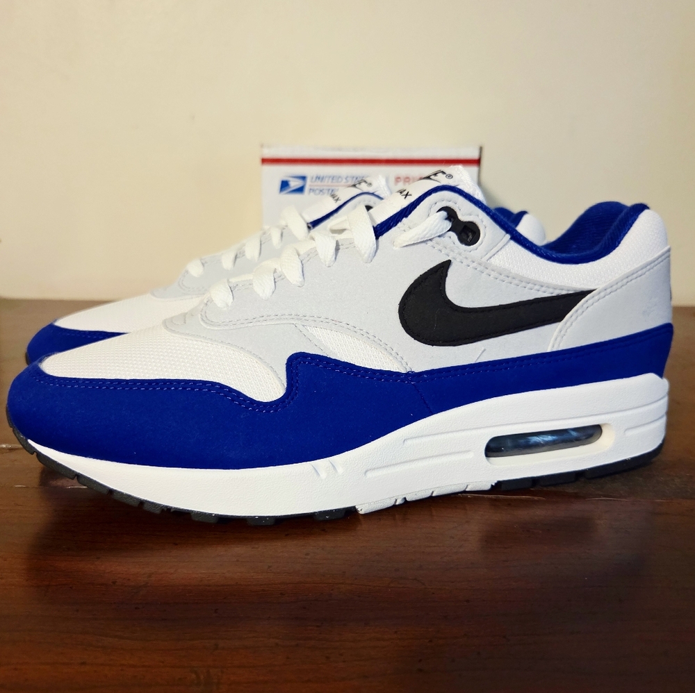 Nike Air Max 1 Deep Royal Blue FD9082-100 Men's Sz 9.5 NWOB